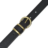 NICCI TEXTURED SNAKE LOOK BELT