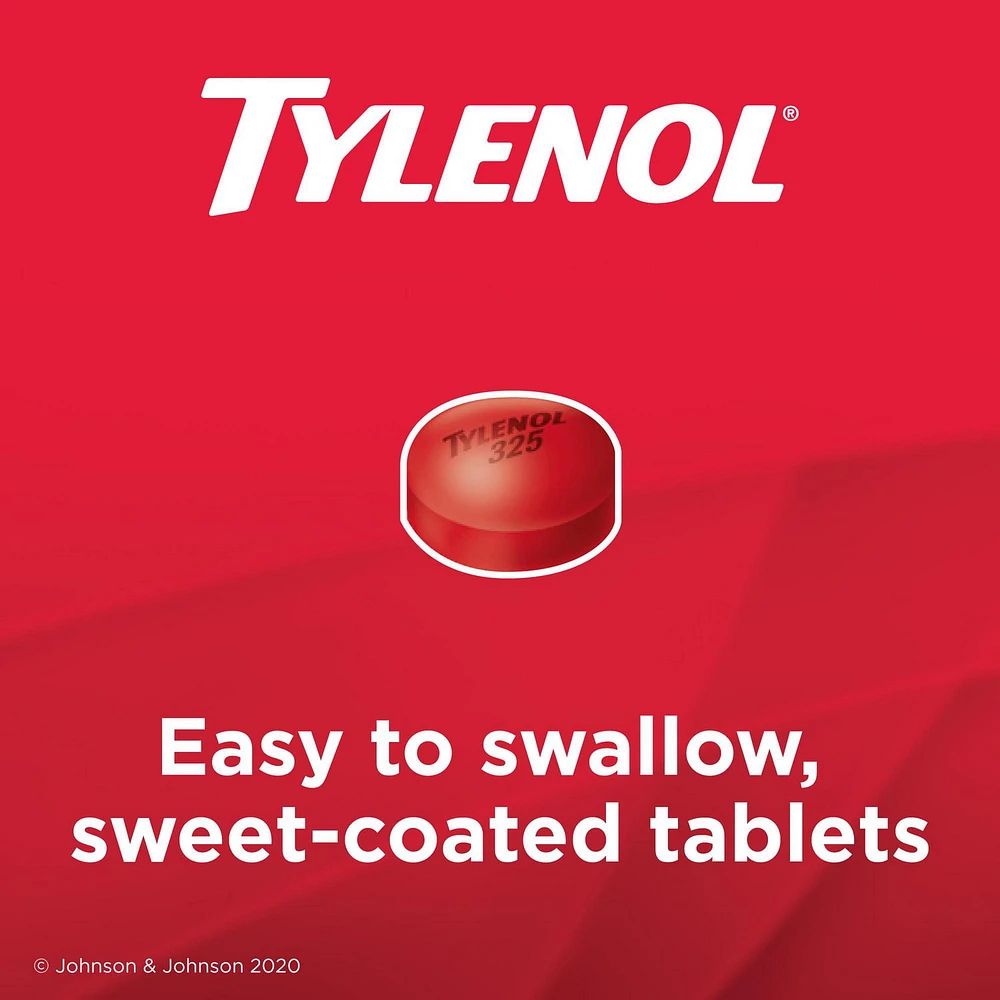 Tylenol Regular Strength Pain Relief Acetaminophen 325mg EZTabs, 100 Count