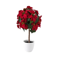 Tabletop Poinsettia Tree, 22"H