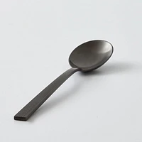 BHG RIVER BLACK SATIN TEASPOON, Sleek design and ergonomic construction