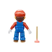 The Super Mario Bros. Movie - 5” Figure Series – Mario Figure with Plunger Accessory, 16 points of articulation