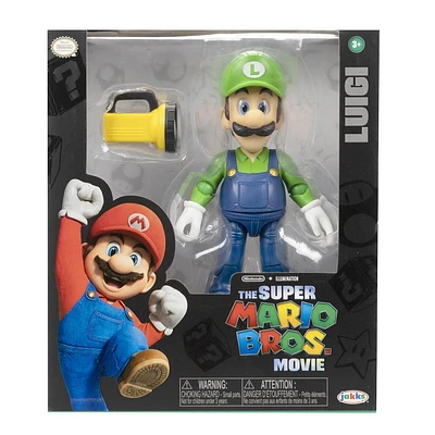 The Super Mario Bros. Movie - 5” Figure Series – Luigi Figure with Flashlight Accessory