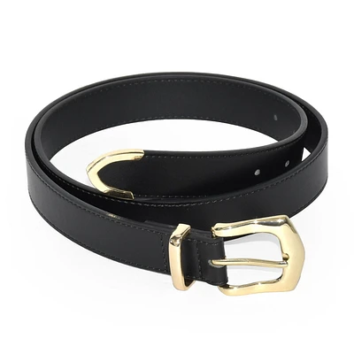 NICCI SMOOTH FINISH BELT WITH GOLD METAL TIP HARDWARE