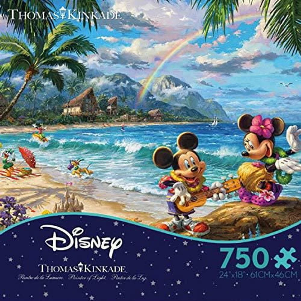 Ceaco: Thomas Kinkade - Mickey and Minnie in Hawaii Jigsaw Puzzle (750 pc)