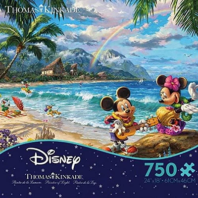 Ceaco: Thomas Kinkade - Mickey and Minnie in Hawaii Jigsaw Puzzle (750 pc)