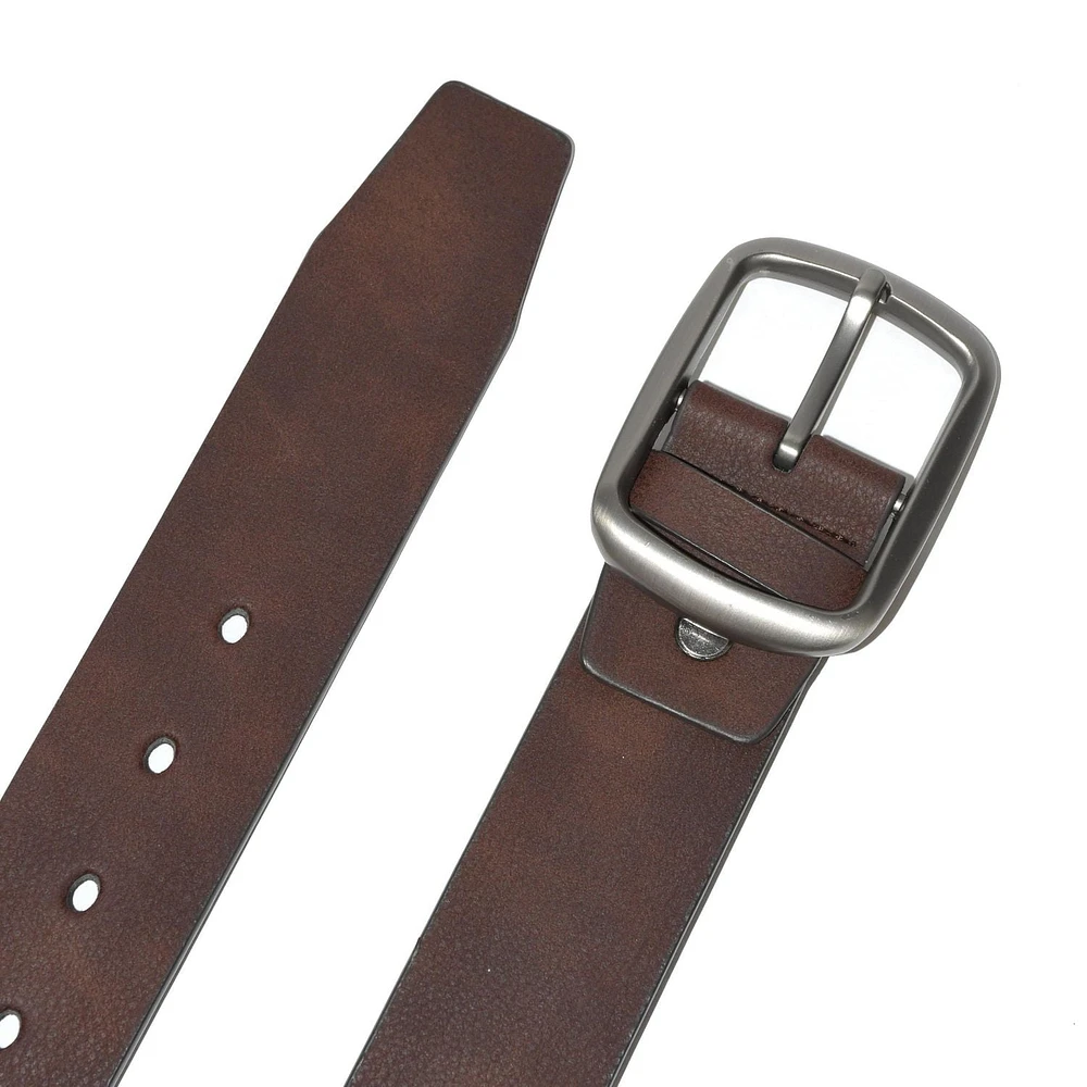 CEINTURE NICCI FINITION LISSE AVEC BOUCLE OVALE EN NICKEL BROSSÉ