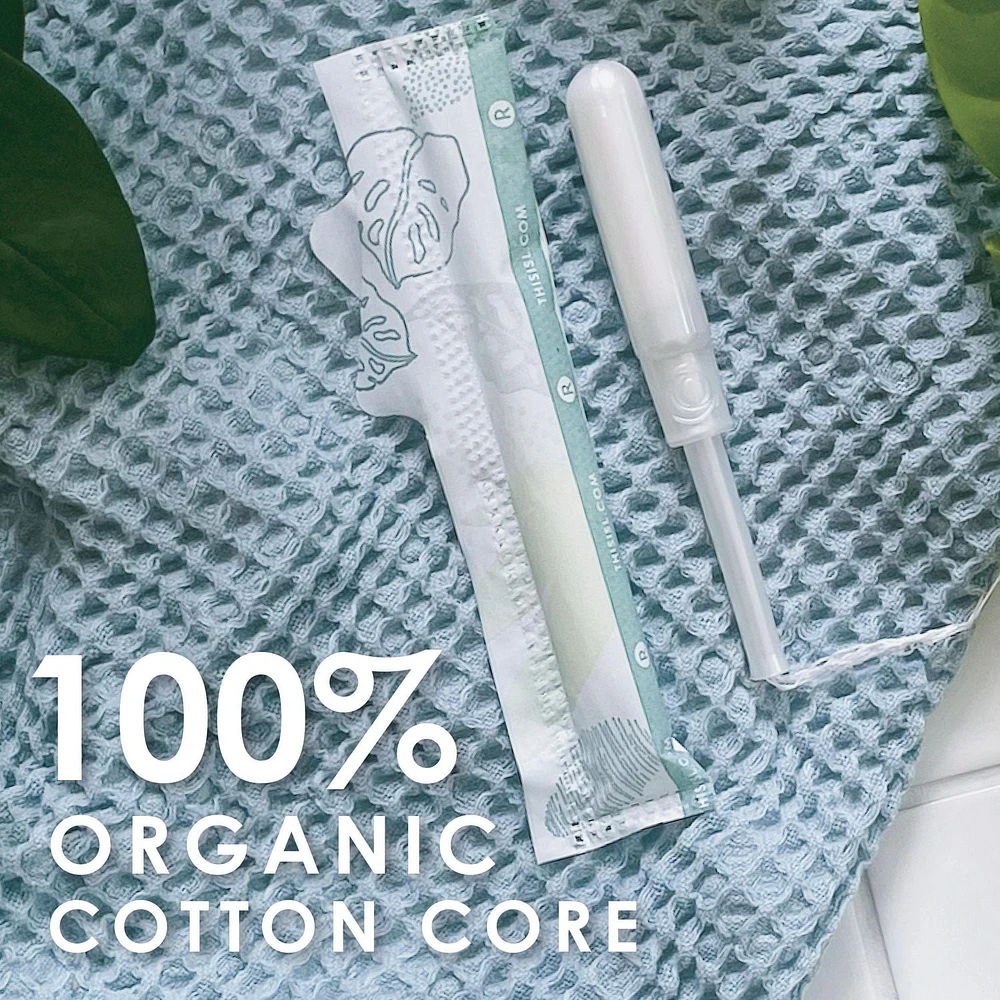 L. Cotton Tampons Regular/Super Absorbency Multipack, Free from Chlorine Bleaching, Pesticides, Fragrances, or Dyes, 30CT