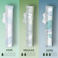 L. Cotton Tampons Regular/Super Absorbency Multipack, Free from Chlorine Bleaching, Pesticides, Fragrances, or Dyes, 30CT