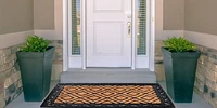 Large Diamond Rubber Coir Door Mat – 24 Inch x 36 Inch, Durable and Stylish Entryway Mat