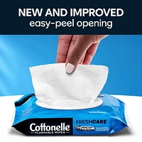 Cottonelle Flushable Wet Wipes - 4 Flip-Top Packs, 42 Flushable Wipes per pack, 168 Total Flushable Wipes, 4 Flip Top Pk, 168 Wipes