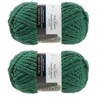 MAINSTAYS 2 PACK FOREST GREEN THICK YARN