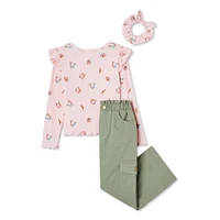 Btween Toddler Girls' Cargo 3-Piece Set