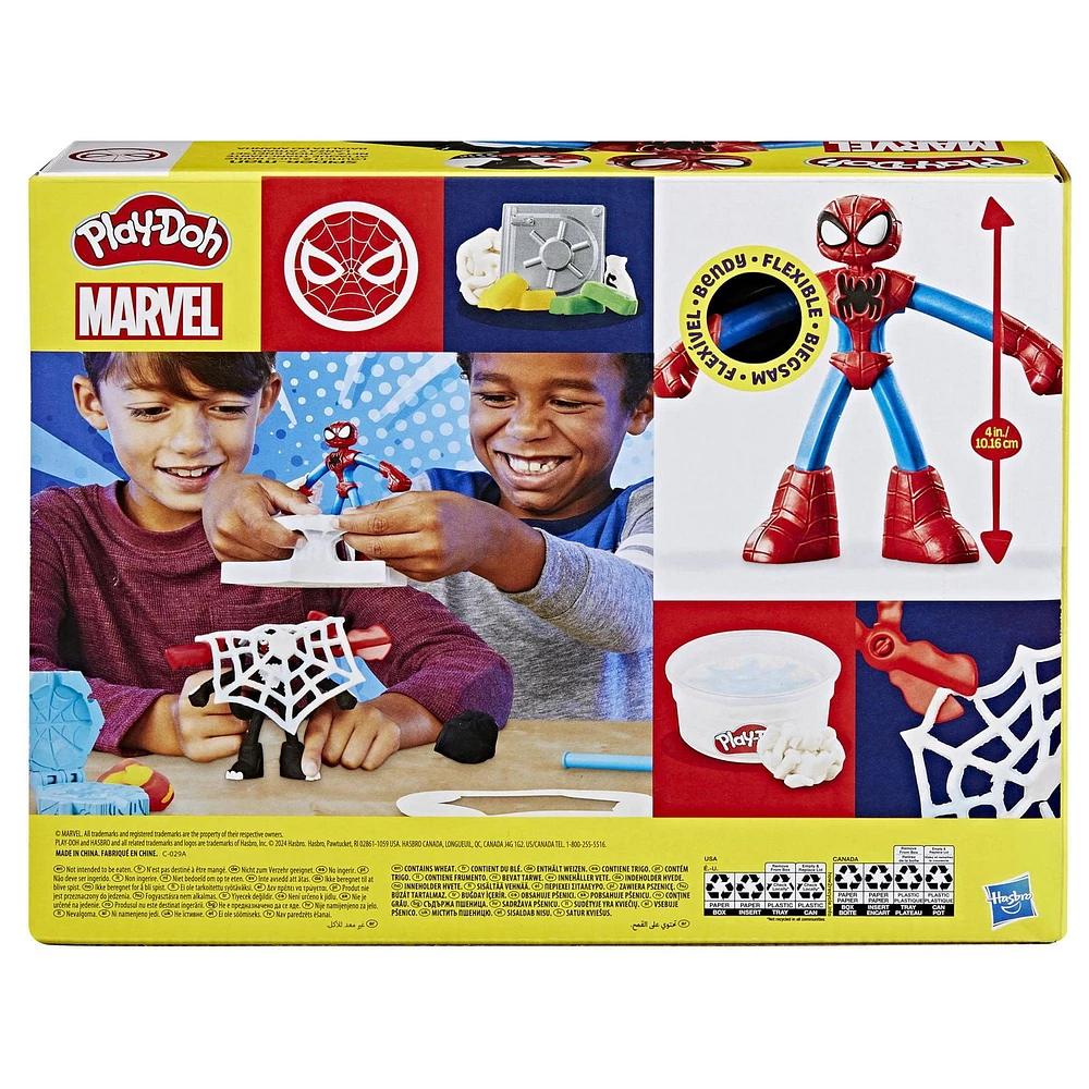 Play-Doh Marvel Spider-Man Launch & Slice Battle Playset, Ages 4 and up