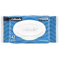 Cottonelle Fresh Care Flushable Wipes RFT 42, Cottonelle Fresh Care Flushable Wipes, Adult Wet Wipes, 1 Flip-Top Pack, 42 Wipes per Pack