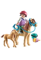 Playmobil Child with Pony and foal, Horses of Waterfall