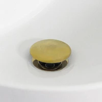 19.5-in. W CUPC Oval Bathroom Undermount Sink Set In Biscuit - Gold Hardware - Overflow Drain Incl. AI-24852