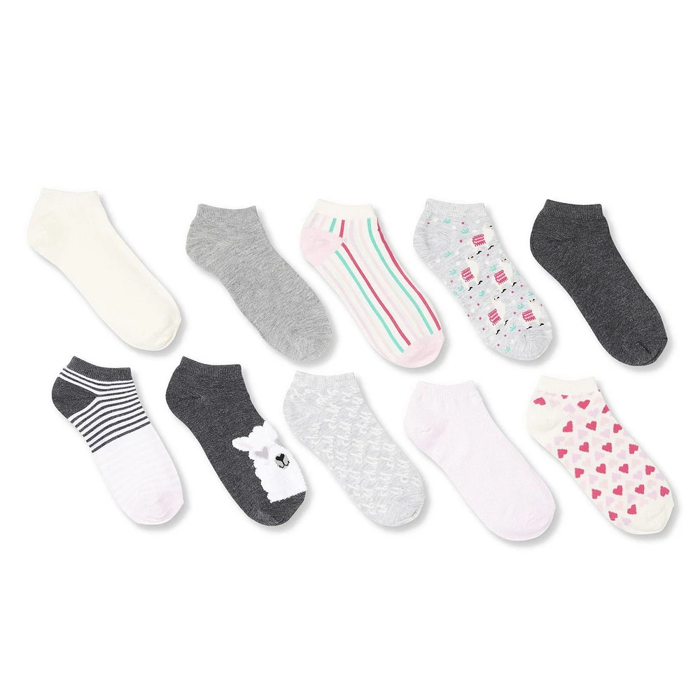 Lot de 10 paires de chaussettes aux chevilles George pour femmes