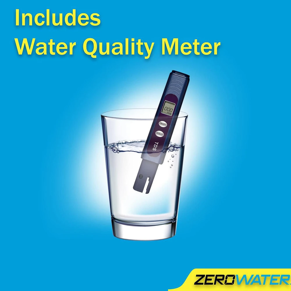 10 Cup Ready-Pour™ Pitcher with Free Water Quality Meter, 10 Cup Capacity