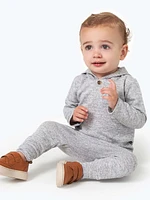 Modern Moments par Gerber - Ensemble Hacci à capuche 2 pièces - Garçon - Gris chiné