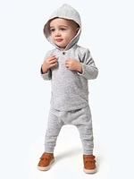 Modern Moments par Gerber - Ensemble Hacci à capuche 2 pièces - Garçon - Gris chiné