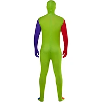 Morphsuits Adult Rainbow Skinsuit Halloween costume, Large