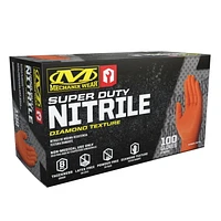 Mechanix Wear 8 Mil Nitrile RDT Disposable Gloves 100-BX (XX-Large, Orange)