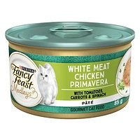 Fancy Feast Medleys White Meat Chicken Primavera Pâté, Wet Cat Food 85 g, 85 g