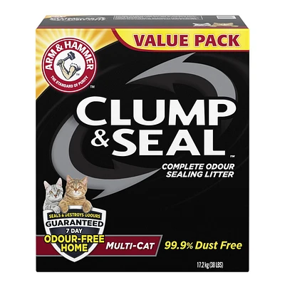 Litière Agglomérante et Scellante d'Arm & Hammer Multi-Chat pour chats 17,2 kg