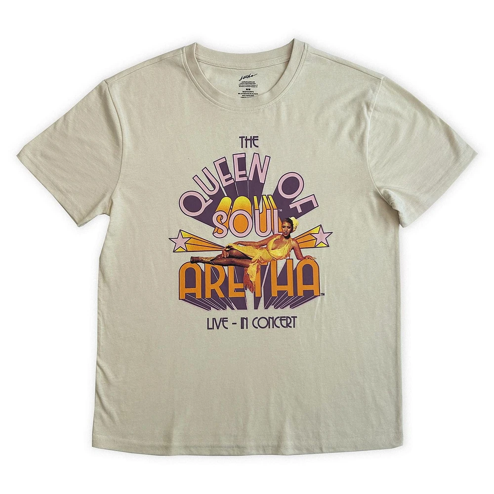 Aretha Franklin Ladie's  short sleeve tee shirt. 