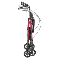 Drive Medical Adjustable Height Rollator Rolling Walker with 6" Wheels, Adjustable Height Rollator