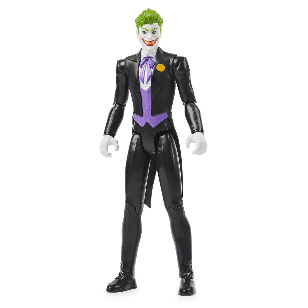 BATMAN 12-inch THE JOKER Action Figure (Black Suit), for Kids Aged 3 and up