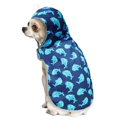 Vêtements pour chiens Fetchwear : Imperméable Requin, Taille XS-XL