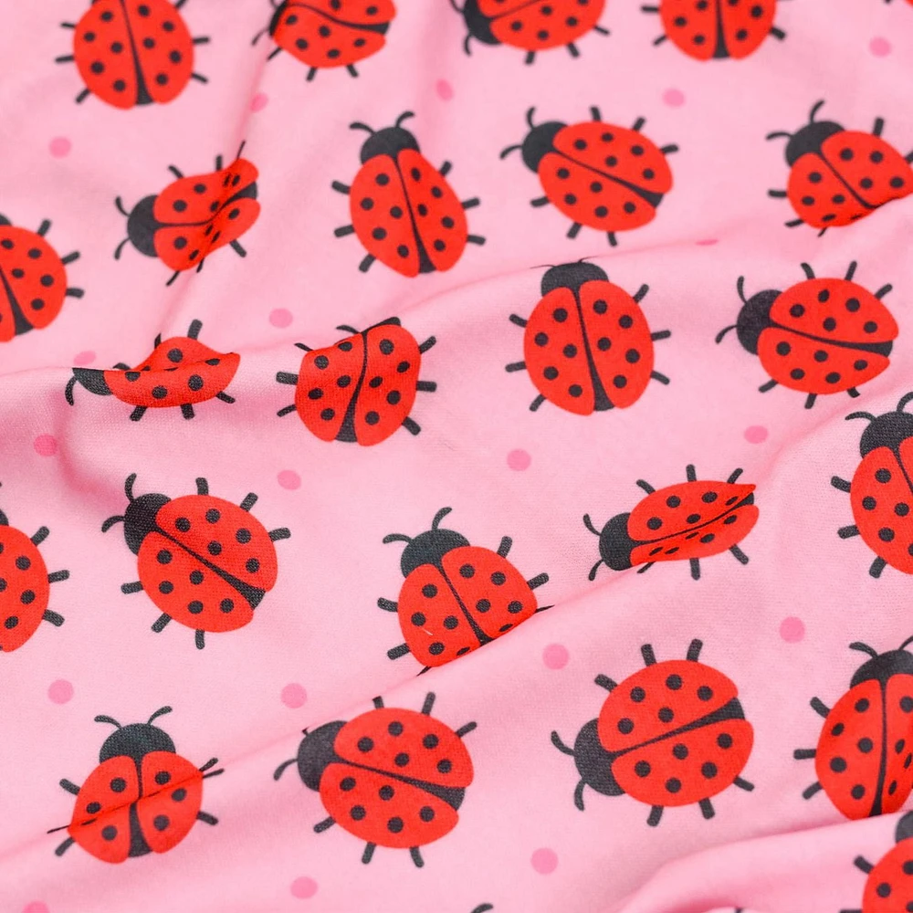 Fetchwear Dog Clothes: Ladybug Jersey Pajamas, Size XS-XL