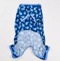 Fetchwear Dog Clothes: Shark Jersey Pajamas, Size XS-XL