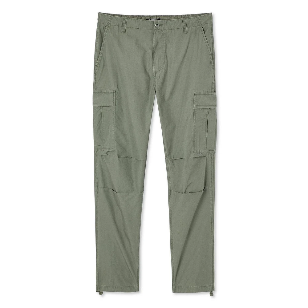 Pantalon cargo en twill George pour hommes Tailles P-2XL