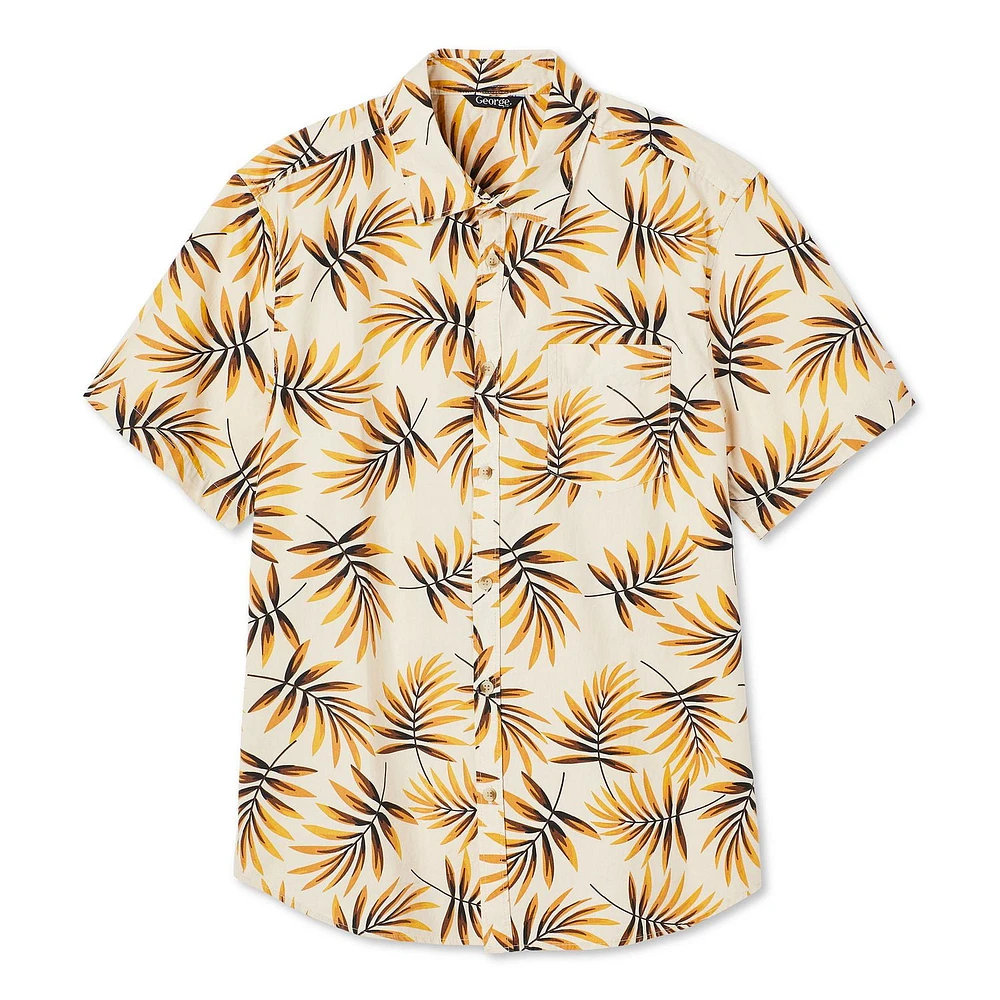 Chemise tissée George pour hommes Tailles P-2XL