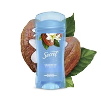 Secret Clear Gel Antiperspirant and Deodorant, Cocoa Butter Scent, 45 g,