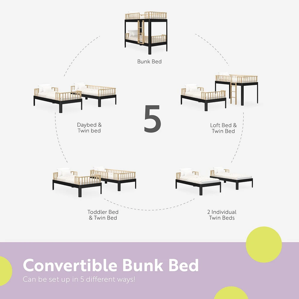 Storkcraft Next Santos Twin-over-Twin Bunk Bed