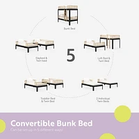 Storkcraft Next Santos Twin-over-Twin Bunk Bed