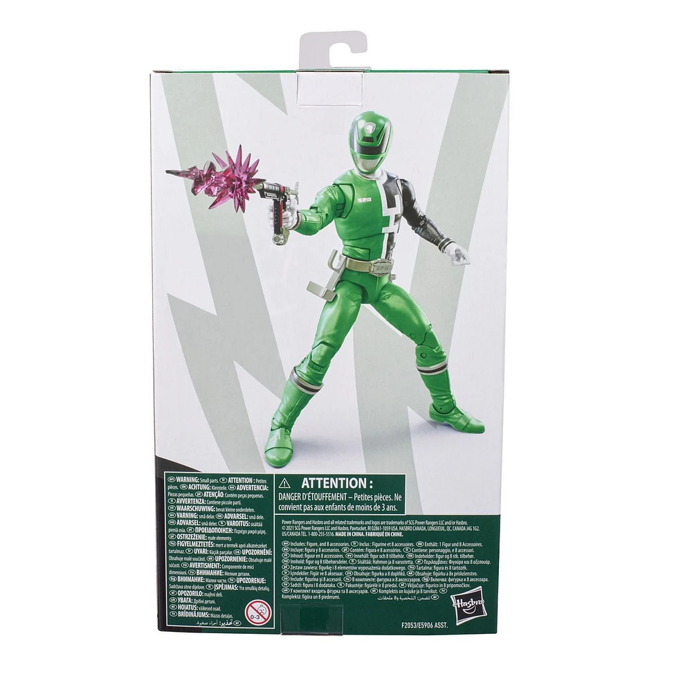 Power Rangers Lightning Collection S.P.D. Green Ranger 6-Inch Premium Collectible Action Figure Toy with Accessories