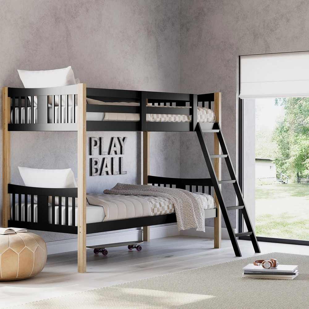 Storkcraft Caribou Solid Hardwood Twin Bunk Bed