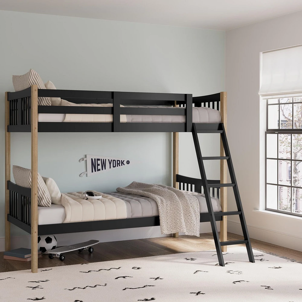 Storkcraft Caribou Solid Hardwood Twin Bunk Bed