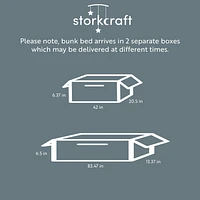 Storkcraft Caribou Solid Hardwood Twin Bunk Bed