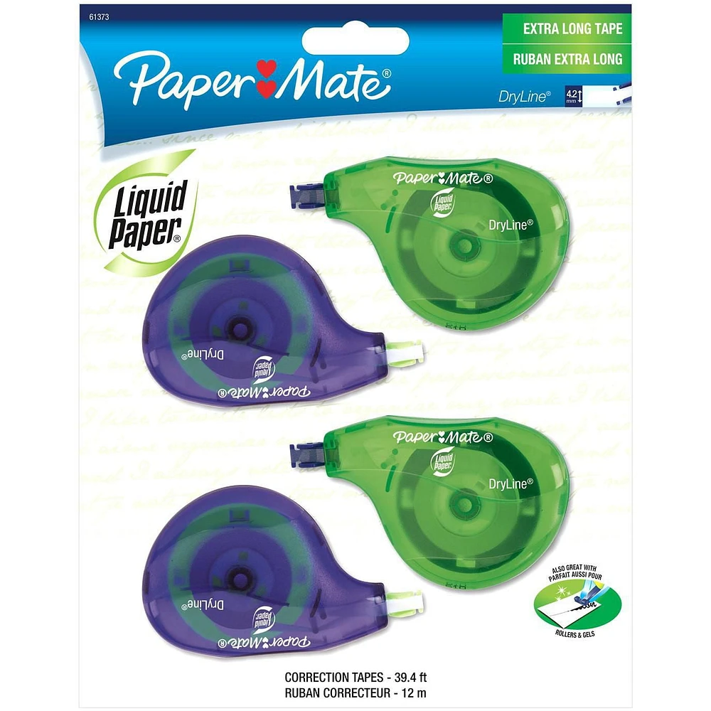 Liquid Paper Correction Tape, DryLine Correction Tape, 4CD