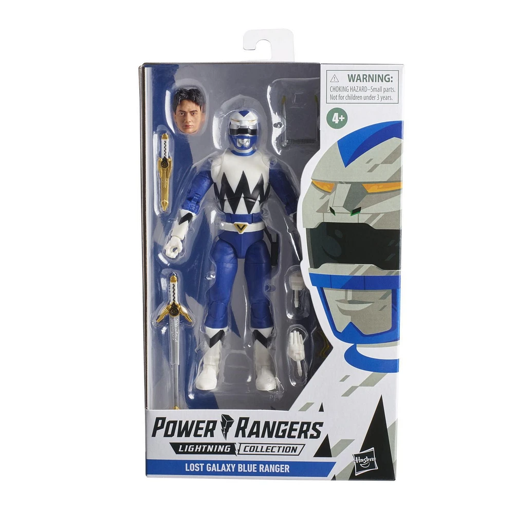 Power Rangers Lightning Collection Lost Galaxy Blue Ranger 6-Inch Premium Collectible Action Figure Toy with Accessories