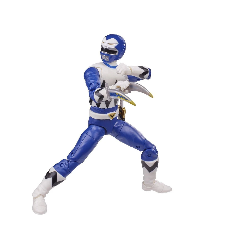 Power Rangers Lightning Collection Lost Galaxy Blue Ranger 6-Inch Premium Collectible Action Figure Toy with Accessories