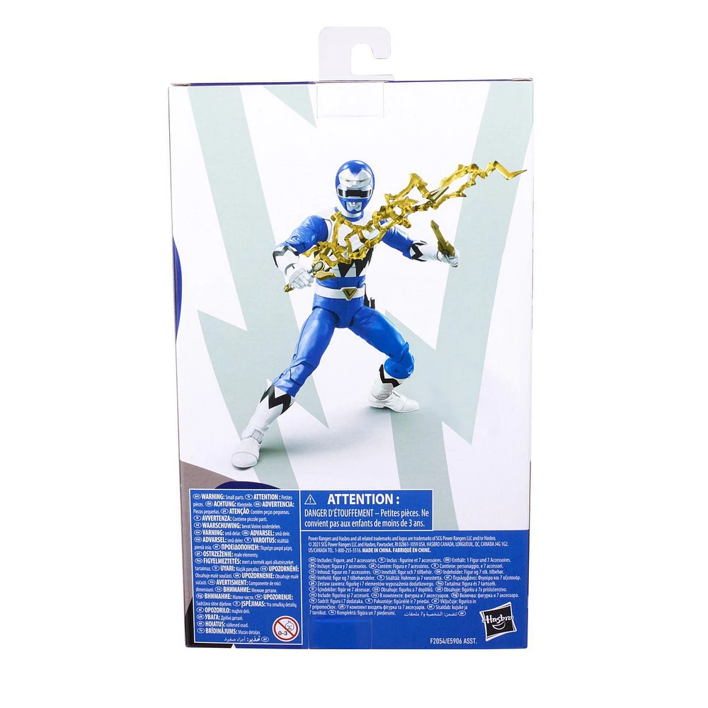 Power Rangers Lightning Collection Lost Galaxy Blue Ranger 6-Inch Premium Collectible Action Figure Toy with Accessories