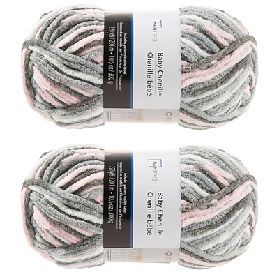 MAINSTAYS COZY 2 PACK BABY PINK YARN