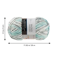 MAINSTAYS COZY CHENILLE 2 PACK SEAFOAM YARN