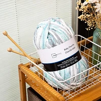 MAINSTAYS COZY CHENILLE 2 PACK SEAFOAM YARN